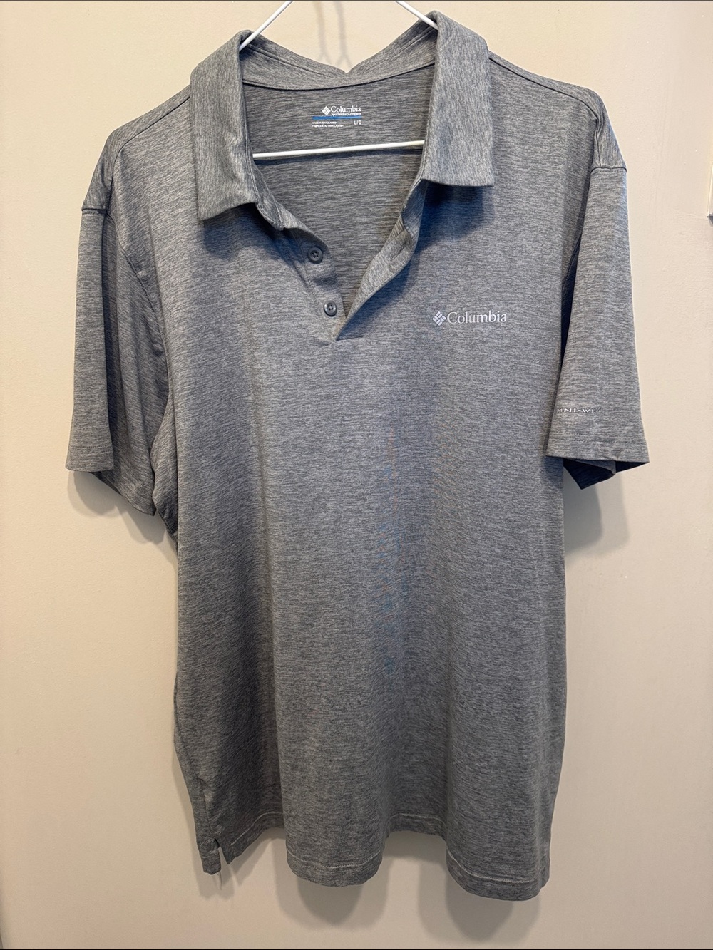 Columbia Men's Grey Performance Polo
